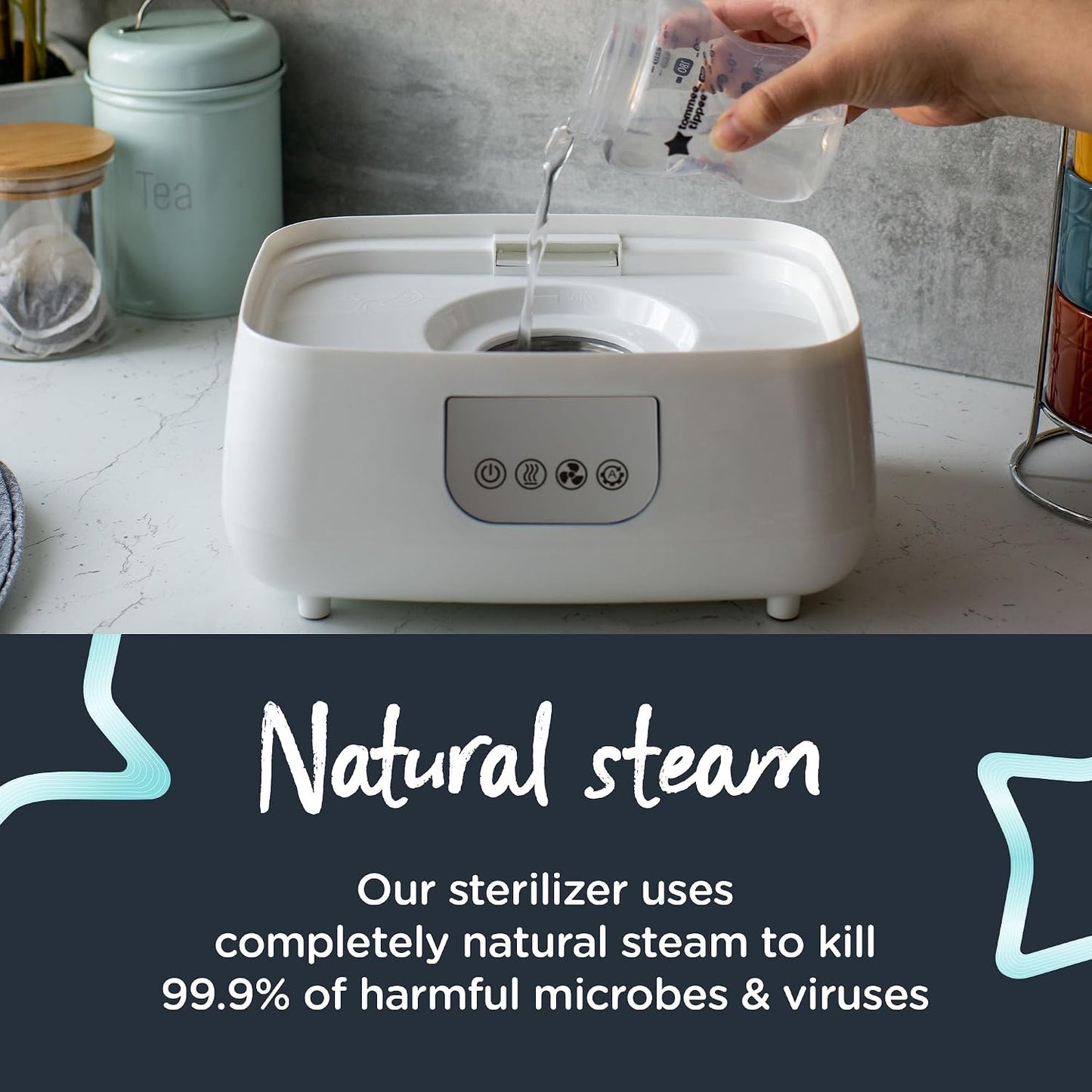 Electric Steam Sterilizer & Dryer for Baby Bottles