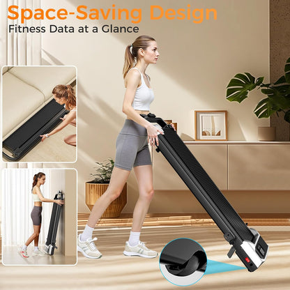 Walking Pad Treadmill with 8% Incline & Remote Control