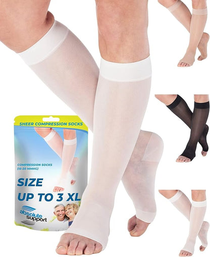Women's Knee High Compression Socks 15-20mmHg | Made in USA