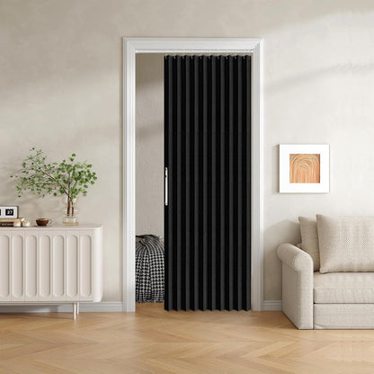 100% Blackout Folding Door Curtain with Magnetic Closure