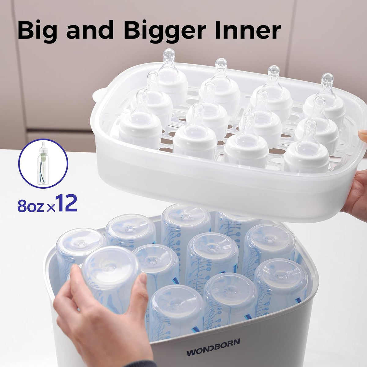 Baby Bottle Sterilizer & Dryer | 99.999% Sterilization