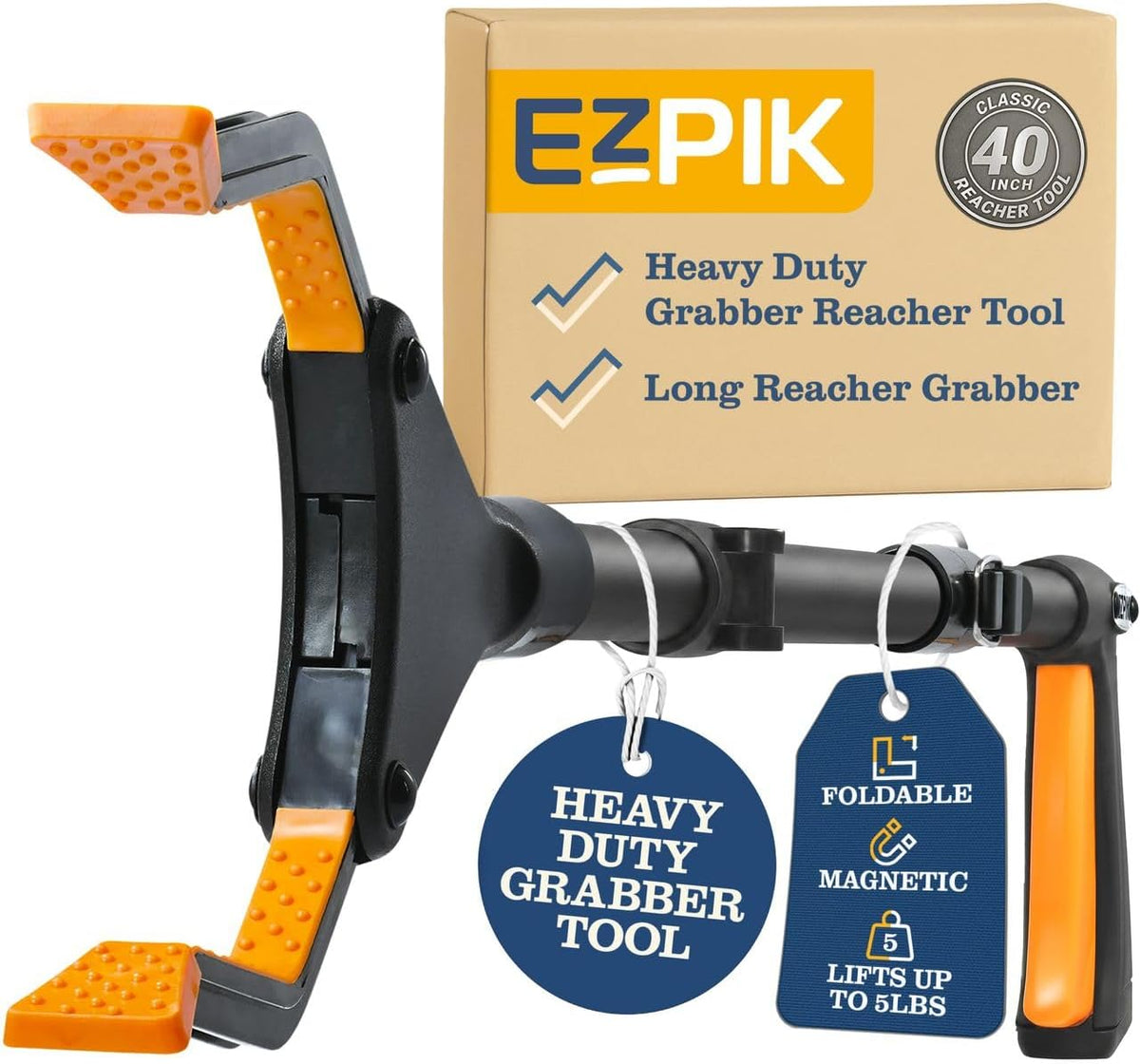 Premium Folding Grabber Reacher Tool – 26 to 48 inch Options