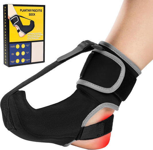 Adjustable Night Splint Sock - Soft Stretch Support Boot