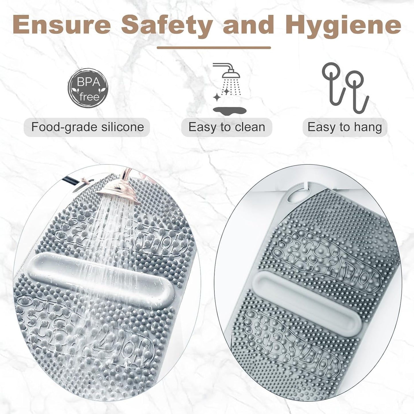 Acupressure Foot Massage Mat with Reflexology Zones & Balls