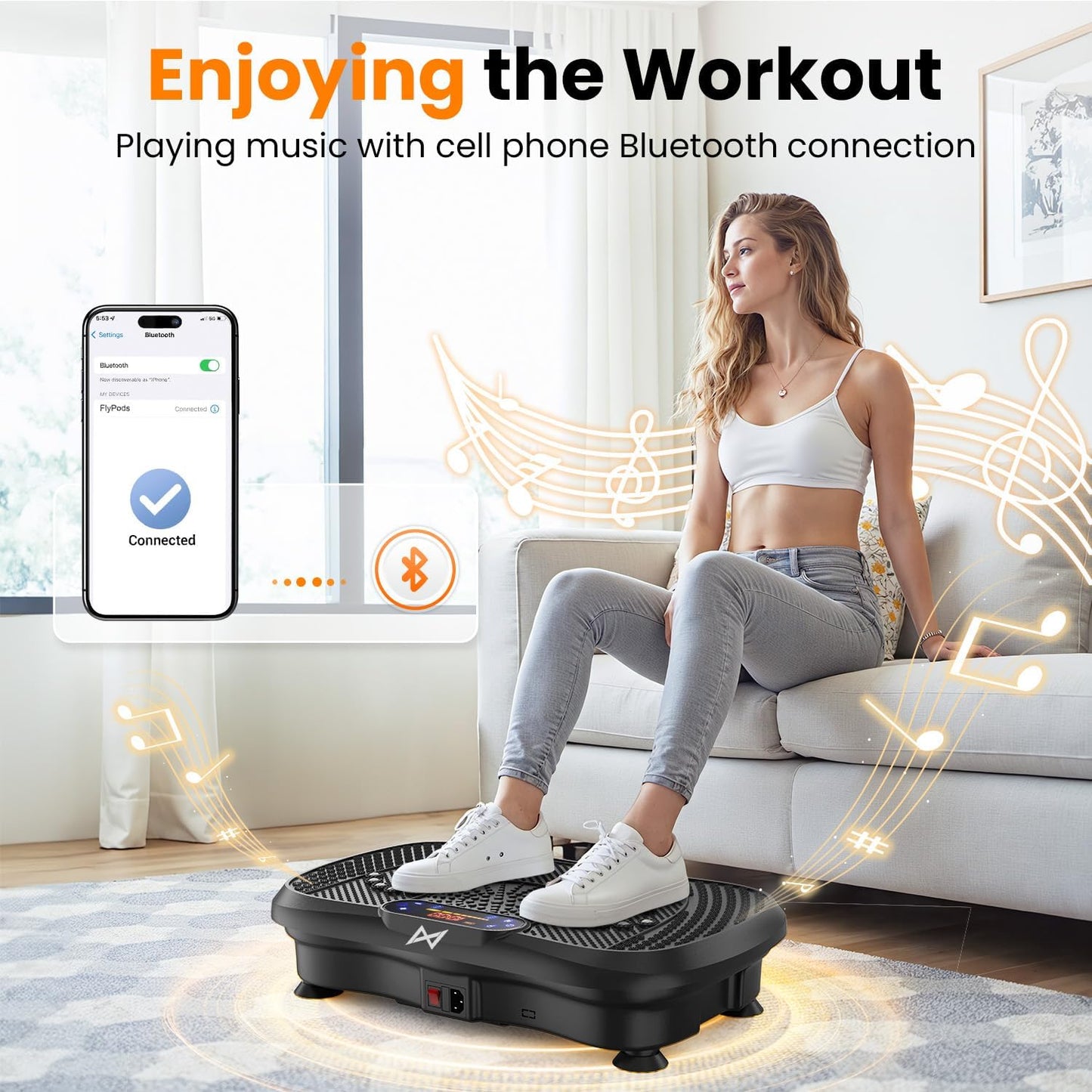 Vibration Plate Exercise Platform for Full Body Workouts