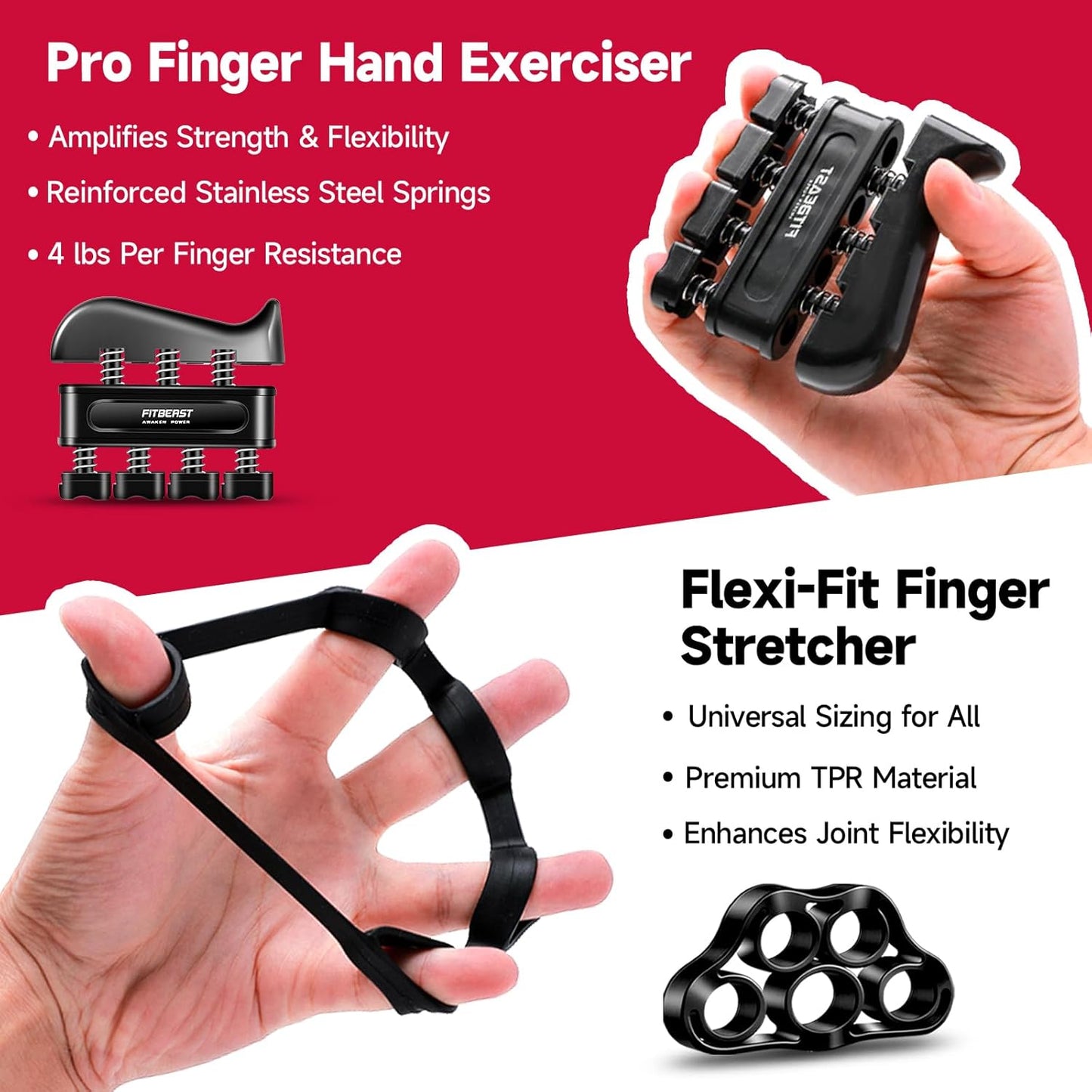 Pro Grip Trainer Kit - 5-Pack Adjustable Hand Strengthener