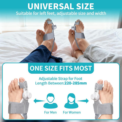Orthopedic Big Toe Straightener with Adjustable Knob System