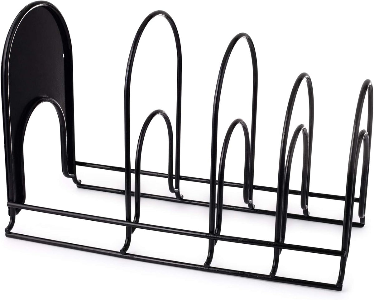 5-Tier Cast Iron Pan Organizer Rack – Extra Large & Adjustable