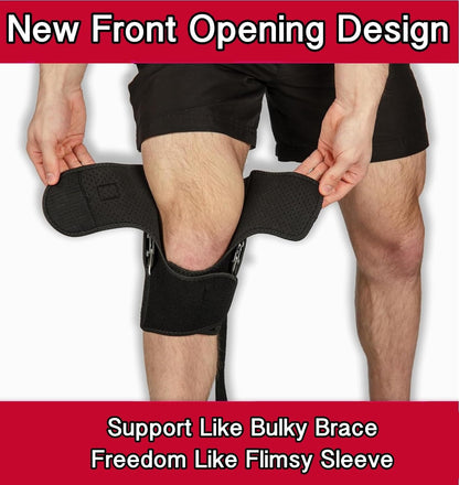 Hinged Knee Brace with Patella Stabilizers - Sports Support