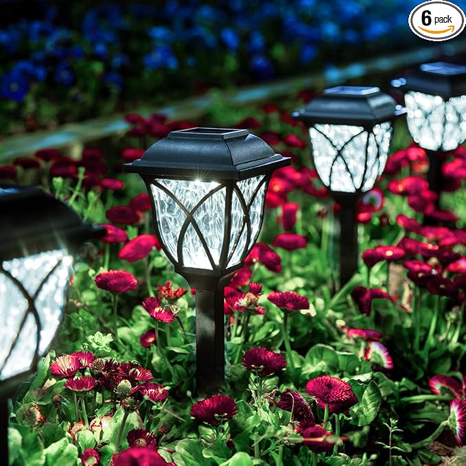 Solar Garden Lights Outdoor Waterproof LED Path Lighting