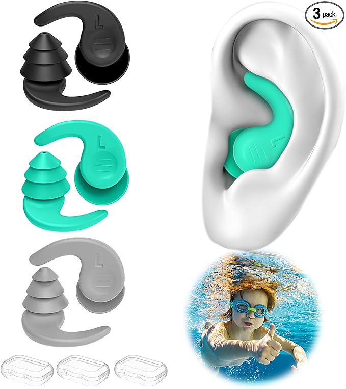 Premium Waterproof Silicone Ear Plugs for Swimming & Water Sports