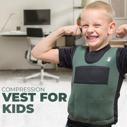 Kids Weighted Compression Vest - Adjustable Sensory Support Tool