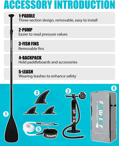 Ultra-Light Inflatable Stand Up Paddle Board with Accessories