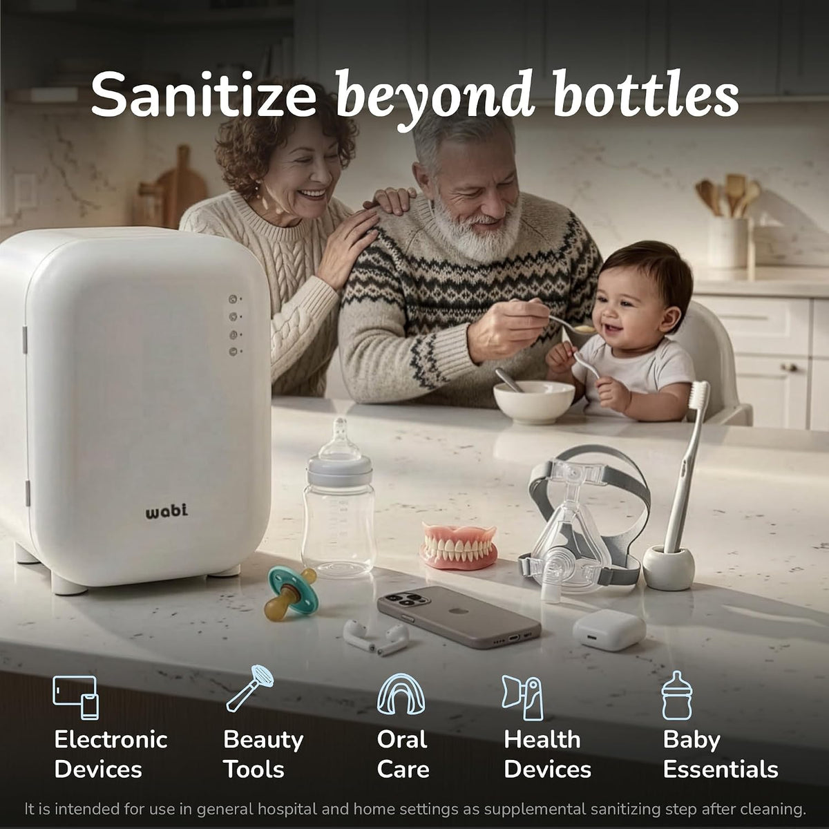 UV LED 3-in-1 Sanitizer & Dryer Mini Box for Baby Bottles
