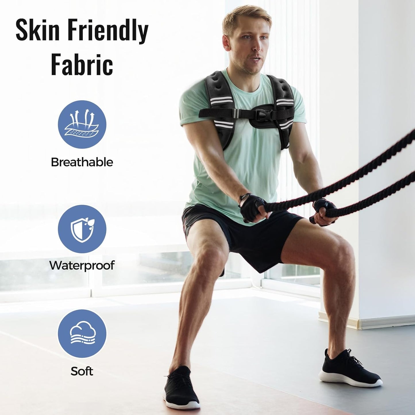 Professional Weighted Training Vest - Adjustable Resistance