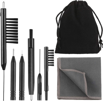 7-Piece Hearing Aid Cleaning Kit with Magnet Pick & Brush
