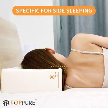 Travel Cube Memory Foam Pillow for Side Sleepers