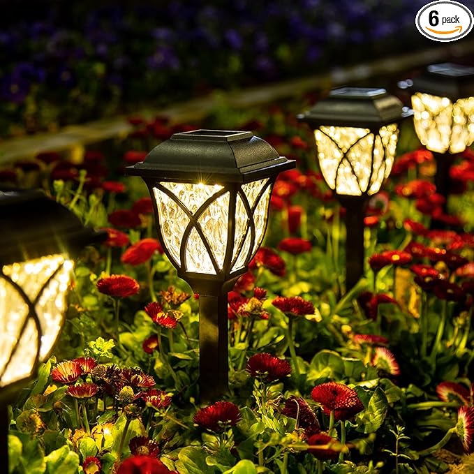 Solar Garden Lights Outdoor Waterproof LED Path Lighting