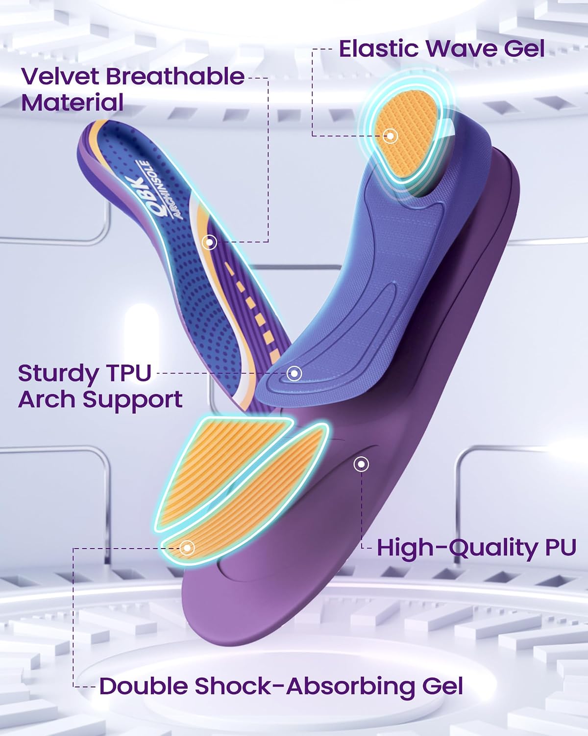 Premium Orthopedic Insoles – Arch Support & Stability