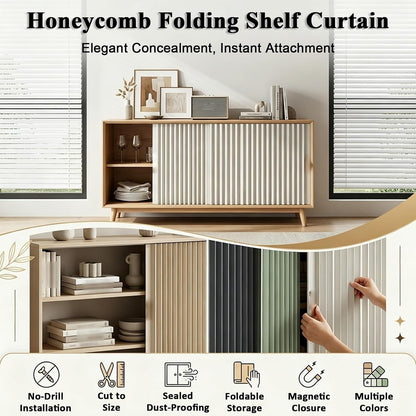 Magnetic Folding Cabinet Curtains – Honeycomb Privacy Panels