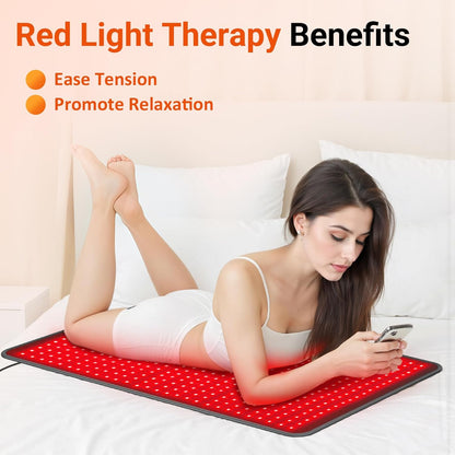 Red Light Therapy Pad 660nm 850nm - 24 & 41.5 inch Sizes