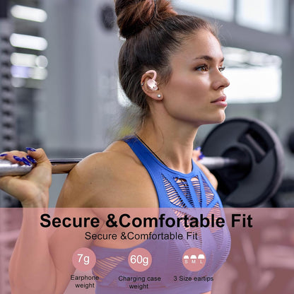 Wireless Sport Earbuds with 68Hr Battery & IPX7 Waterproof