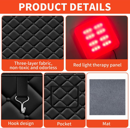 Portable Home Sauna with Red Light Therapy & Steam System