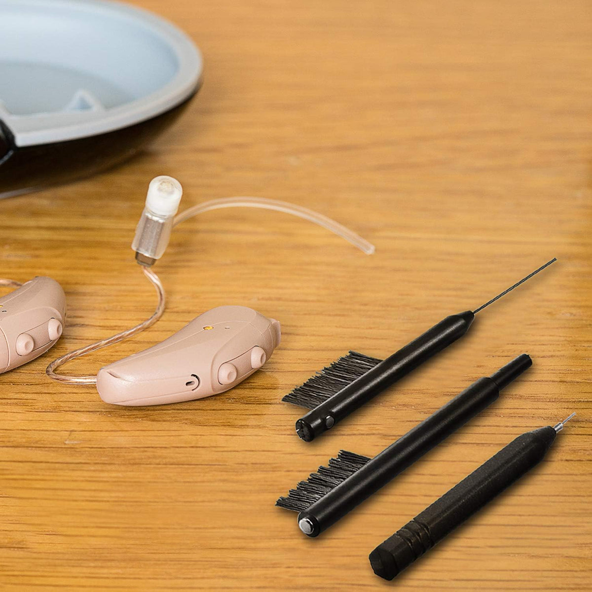 7-Piece Hearing Aid Cleaning Kit with Magnet Pick & Brush