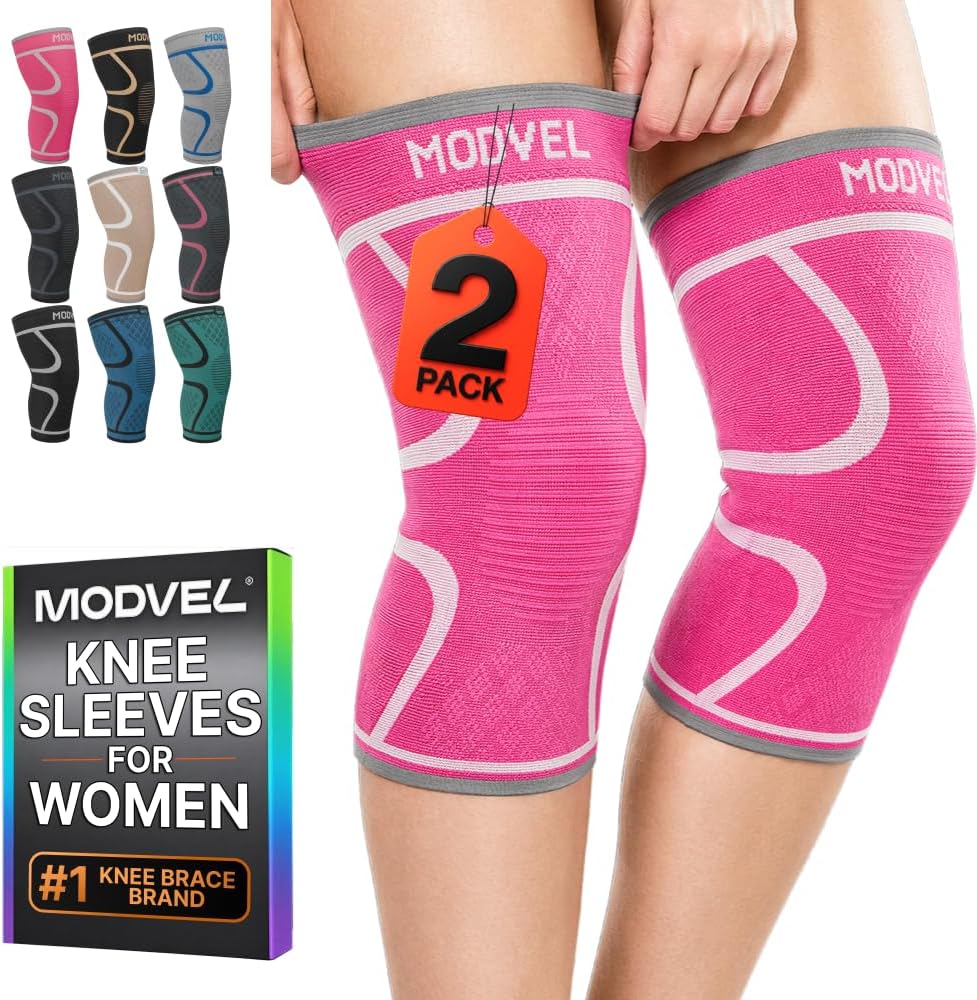 Knee Compression Sleeves 2-Pack – Support for Active Living