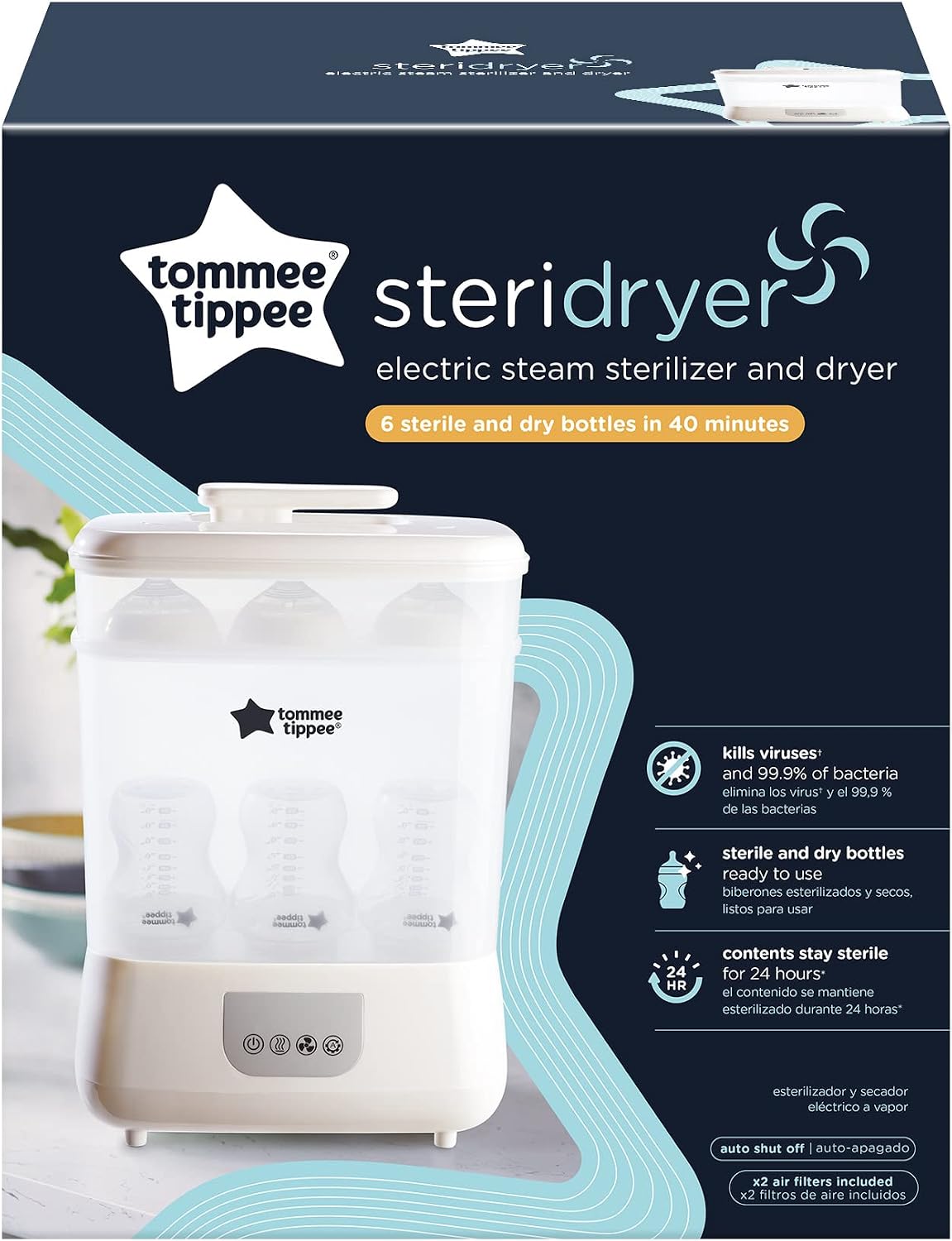 Electric Steam Sterilizer & Dryer for Baby Bottles