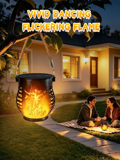Solar Flame Lanterns - Waterproof Outdoor Flickering Lights