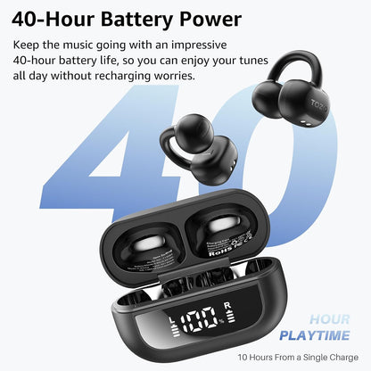 Open Ear Wireless Earbuds with 40H Battery & Bluetooth 5.4