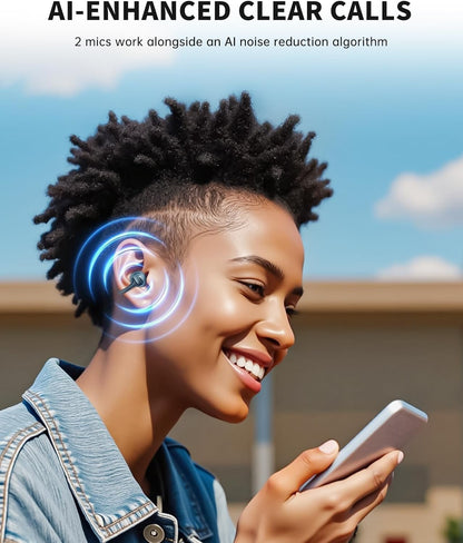 Open Ear Clip-On Wireless Earbuds for Running & Workouts