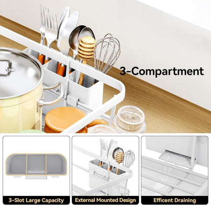 Premium Dish Drying Rack - Multi-Size Kitchen Counter Organizer