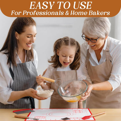 Premium Glass Mixing Bowl Set with Lids - 4.7 & 6.3 Quart