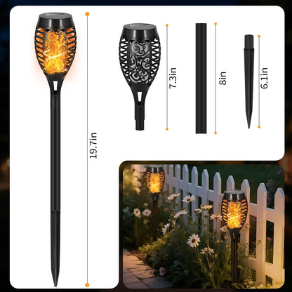 Solar Pathway Lights Outdoor - 8 or 12 Pack LED Torches