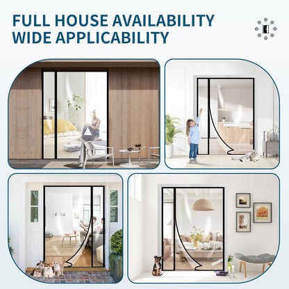 Insulated Door Curtain with Auto Closer | Multiple Sizes