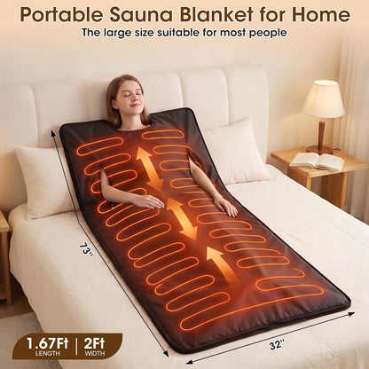 Portable Sauna Blanket for Home Detox & Relaxation
