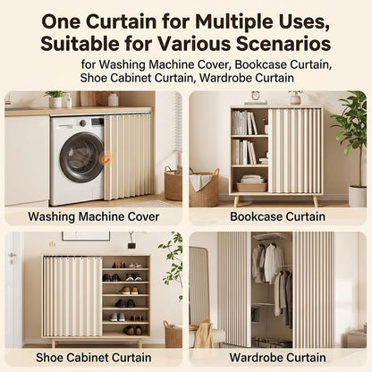 Under Sink Cabinet Curtain | No-Drill Blackout Privacy Shade