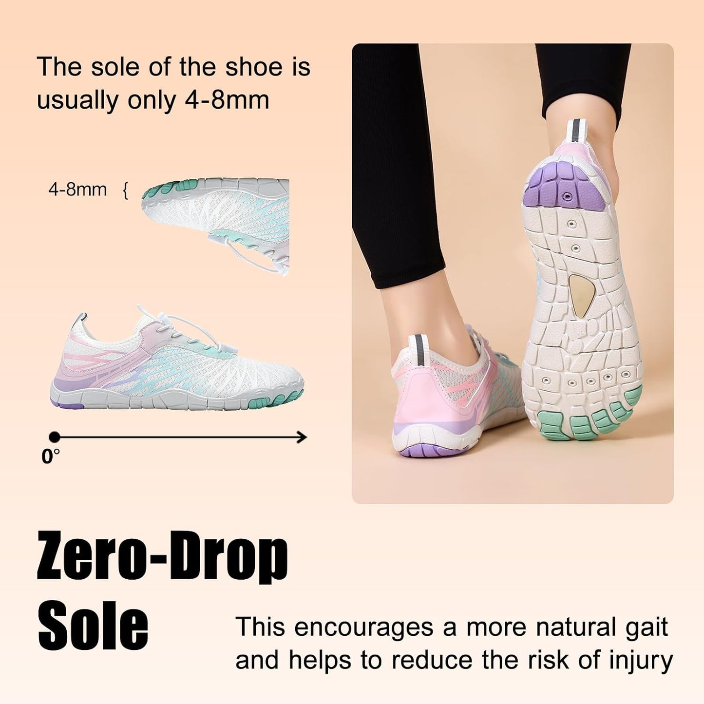 Barefoot Wide Toe Box Water Shoes – Flexible & Lightweight
