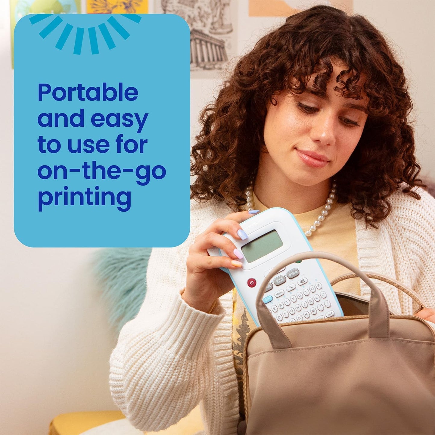 Handheld Label Maker with Color Personalized Tape
