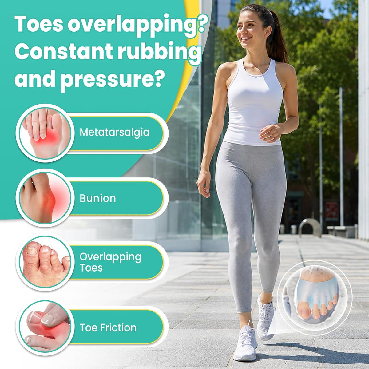 Gel Toe Separators - 6 Pack Premium Toe Spacers