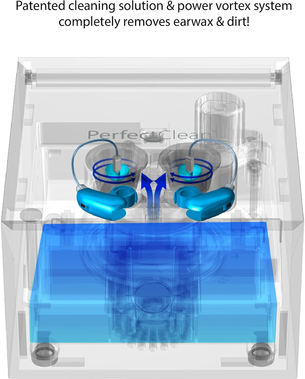 Electronic Hearing Aid & Earbud Cleaner with UV-C Sanitizer