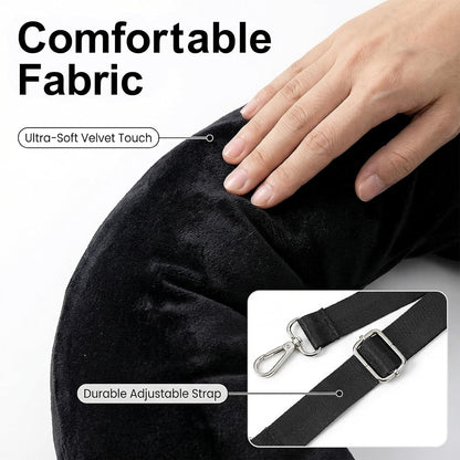 Stuffable Travel Neck Pillow - Fillable Clothes Storage