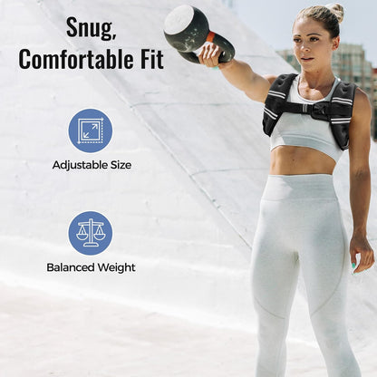Professional Weighted Training Vest - Adjustable Resistance