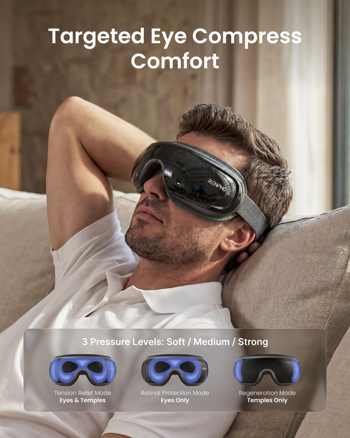 Eye Massager with Heat & Cooling Technology - Premium