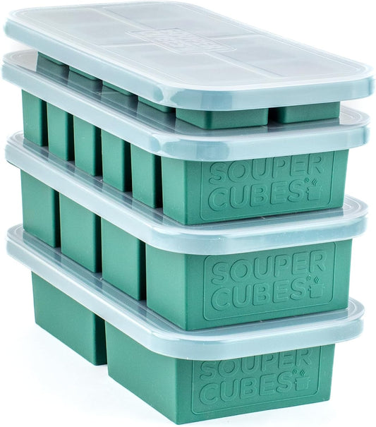 Premium Silicone Freezer Mold Gift Set - Meal Prep System
