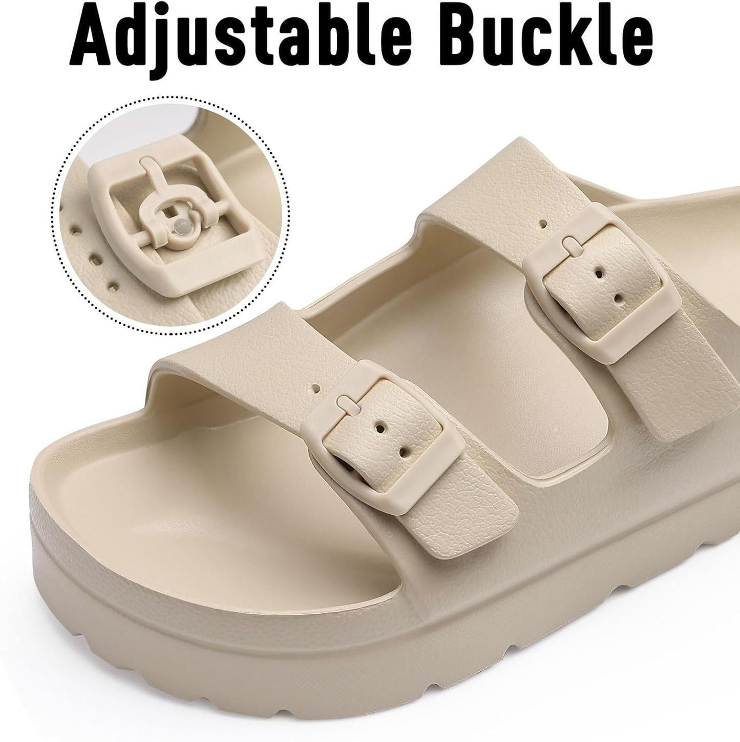 Arch Support Platform Sandals | Lightweight Foam Slides