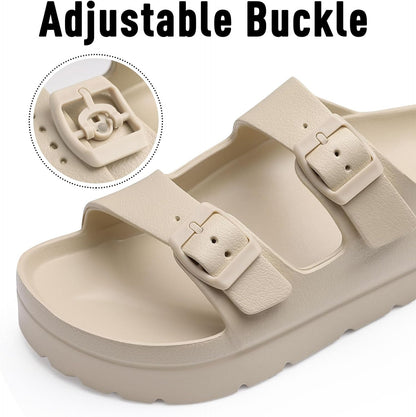 Arch Support Platform Sandals | Lightweight Foam Slides