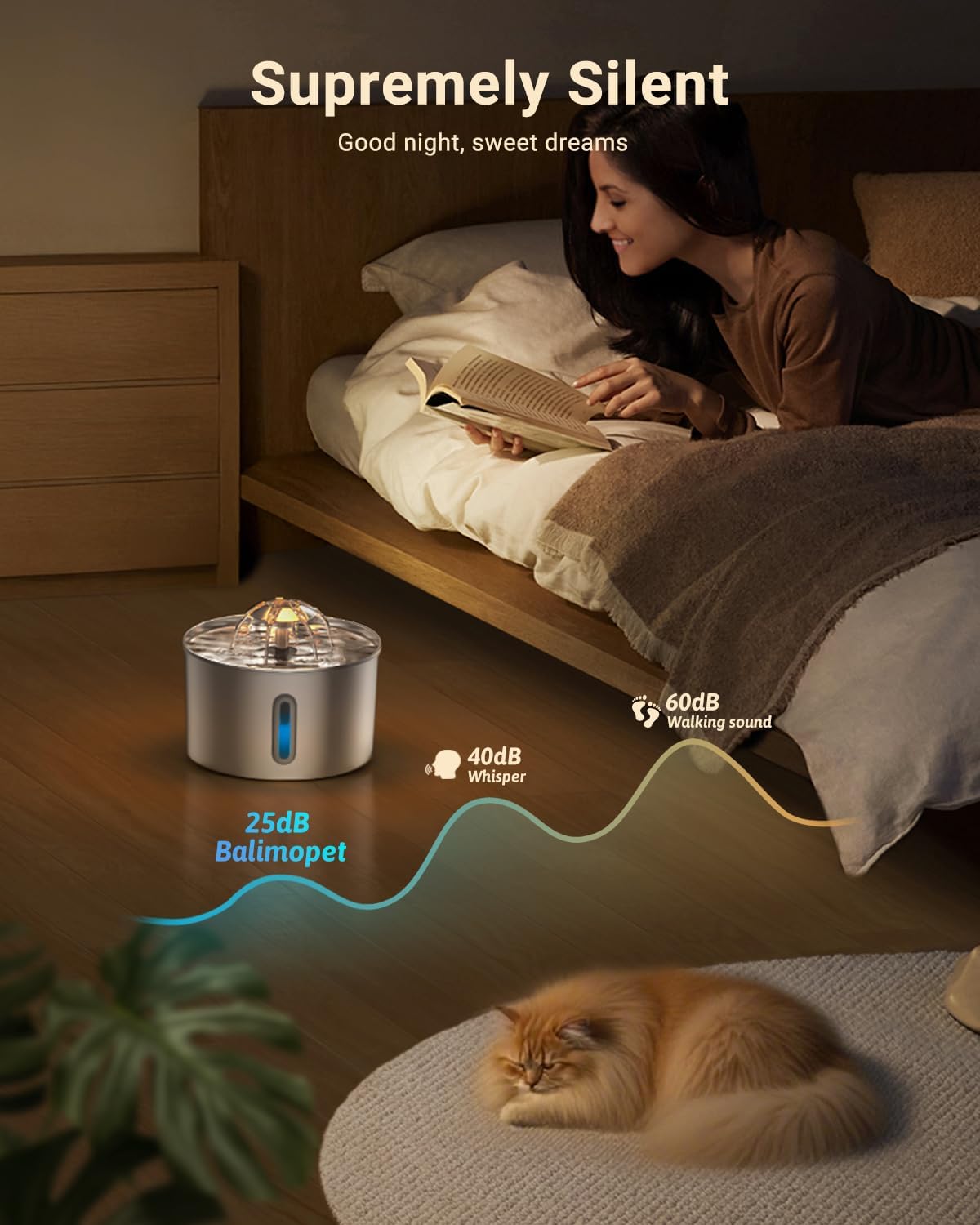 Stainless Steel Pet Water Fountain - Automatic Cat & Dog Dispenser